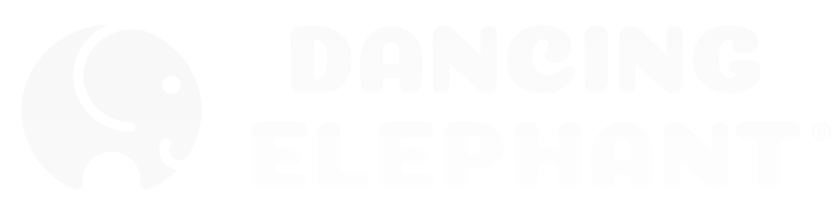 Dancing Elephant Logo white